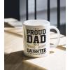 imageProud Dad Of A Freaking Awesome Daughter Funny Gift for Fathers Coffee Mug ChristmasFathers Day Gift for Dad From Daughter Coffee ampamp Tea Lovers Birthday Gift for Men Ceramic Mug 15 Ounce White