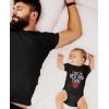 imageTstars Best Dad Ever Baby Boy Girl Outfit Gifts for New Dads from Son Daughter Fathers Day Infant BodysuitBlack