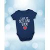 imageTstars Best Dad Ever Baby Boy Girl Outfit Gifts for New Dads from Son Daughter Fathers Day Infant BodysuitNavy