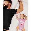 imageTstars Best Dad Ever Baby Boy Girl Outfit Gifts for New Dads from Son Daughter Fathers Day Infant BodysuitPink