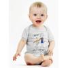 imageTstars Daddy Is My Hero Fathers Day Baby Boy Girl Outfit New Dad Gifts I Love Papa Infant BodysuitHero  Gray Stripes