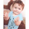 imageTstars Daddy Is My Hero Fathers Day Baby Boy Girl Outfit New Dad Gifts I Love Papa Infant BodysuitInstructions  Aqua