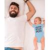 imageTstars Happy Birthday Daddy Gifts for Dad from Baby Son Daughter Infant Boy Girl BodysuitAqua