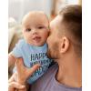 imageTstars Happy Birthday Daddy Gifts for Dad from Baby Son Daughter Infant Boy Girl BodysuitAqua