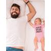 imageTstars Happy Birthday Daddy Gifts for Dad from Baby Son Daughter Infant Boy Girl BodysuitPink