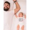 imageTstars Happy Fathers Day Daddy Baby for New First Infant BodysuitFirst Fday  White