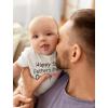 imageTstars Happy Fathers Day Daddy Baby for New First Infant BodysuitFirst Fday  White