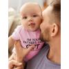 imageTstars Happy Fathers Day Daddy Baby for New First Infant BodysuitGift  Pink
