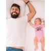 imageTstars Happy Fathers Day Daddy Baby for New First Infant BodysuitGift  Pink