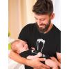 imageTstars Pint ampamp Half Pint Funny Father and Son Matching Shirts Gifts for Dads Fathers Day Dad Shirt and Baby BodysuitDad Black  Baby Black