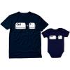 imageCtrl C Ctrl V Dad and Son Daughter Matching Shirts Copy Paste Fathers Day Dad Shirt and Baby Bodysuit SetDad Navy  Baby Navy