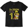 imagePaw Patrol Rubble Digging 1st Birthday Shirt 1 Year Old Boy Infant Kids TShirtBlack