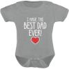 imageTstars Best Dad Ever Baby Boy Girl Outfit Gifts for New Dads from Son Daughter Fathers Day Infant BodysuitGray
