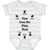 imageTstars Daddy Is My Hero Fathers Day Baby Boy Girl Outfit New Dad Gifts I Love Papa Infant BodysuitGray Stripes
