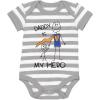 imageTstars Daddy Is My Hero Fathers Day Baby Boy Girl Outfit New Dad Gifts I Love Papa Infant BodysuitGrayWhite