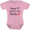 imageTstars Happy Fathers Day Daddy Baby for New First Infant BodysuitFirst Fday  Pink