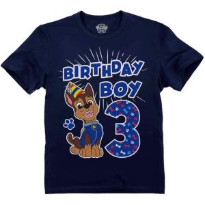 imageChase 3rd Birthday Boy Shirt Gifts for 3 Year Old Boys Third Bday Paw Patrol Party Toddler Kids TShirt3rd Birthday  Navy