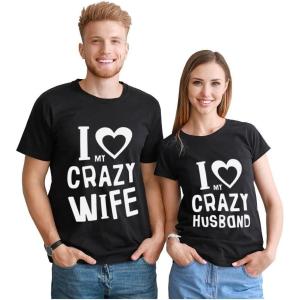 imageLove My Husband Wife Matching Shirts for Couples Him ampamp Her Gifts Couple OutfitsMan Black  Woman Black