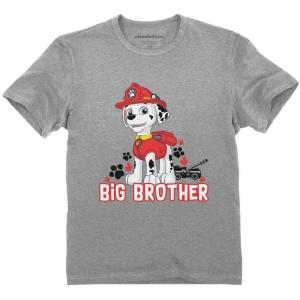 imageOfficial Paw Patrol Marshall Big Brother Toddler Kids TShirtGray