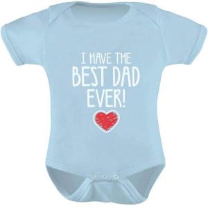 imageTstars Best Dad Ever Baby Boy Girl Outfit Gifts for New Dads from Son Daughter Fathers Day Infant BodysuitAqua