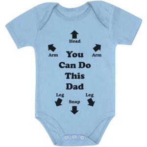 imageTstars Daddy Is My Hero Fathers Day Baby Boy Girl Outfit New Dad Gifts I Love Papa Infant BodysuitInstructions  Aqua