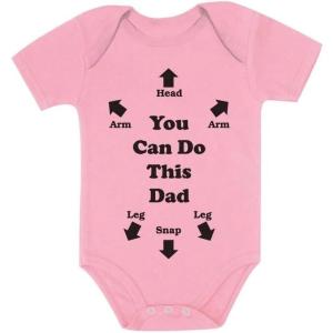 imageTstars Daddy Is My Hero Fathers Day Baby Boy Girl Outfit New Dad Gifts I Love Papa Infant BodysuitPink