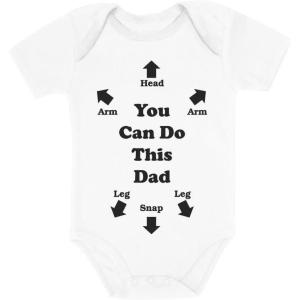imageTstars Daddy Is My Hero Fathers Day Baby Boy Girl Outfit New Dad Gifts I Love Papa Infant BodysuitWhite