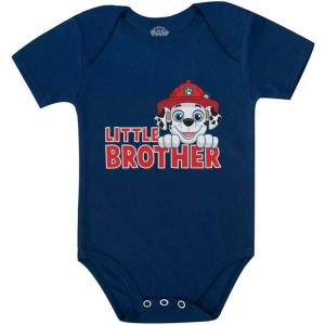 imageTstars Paw Patrol Marshall Little Brother Newborn Outfit Baby Boy Infant BodysuitNavy
