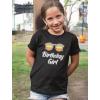 imageBirthday Girl Shirt 2nd 3rd 4th 5th 6th 7th 8th Summer Vibes Toddler Kids TShirtBlack