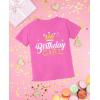 imageBirthday Girl Youth Crown Youth Shirts for Kids Gift for Girls TShirtPink
