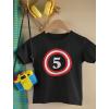 imageCaptain 5th Birthday  Gift for Five Years Old Toddler Youth Kids TShirtBlack