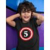 imageCaptain 5th Birthday  Gift for Five Years Old Toddler Youth Kids TShirtBlack