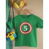 imageCaptain 5th Birthday  Gift for Five Years Old Toddler Youth Kids TShirtGreen