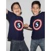 imageCaptain 5th Birthday  Gift for Five Years Old Toddler Youth Kids TShirtNavy