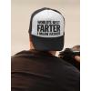 imageFunny Dad Hat for Men Gifts for Papa Grandpa Dads Fathers Day Funny Mens Trucker Mesh Snapback Baseball Cap One Size BlackWhite