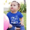 imageIm Two Lets Party 2nd Birthday Shirt Gifts for 2 Year Old Boy Girl Toddler Kids TShirtBlue