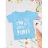imageIm Two Lets Party 2nd Birthday Shirt Gifts for 2 Year Old Boy Girl Toddler Kids TShirtCalifornia Blue