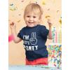 imageIm Two Lets Party 2nd Birthday Shirt Gifts for 2 Year Old Boy Girl Toddler Kids TShirtNavy