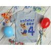 imagePaw Patrol 4 Chase Shirt Gifts for Four Years Old 4th Birthday Theme Party Toddler Kids TShirt4th Birthday  Gray