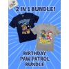 imagePaw Patrol Birthday Boy Shirt Gifts for Boys Badge Shield 2nd 3rd 4th 5th Toddler Kids TShirtChase Bundle Birthday