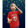 imagePaw Patrol Birthday Boy Shirt Gifts for Boys Badge Shield 2nd 3rd 4th 5th Toddler Kids TShirtMarshall Badge  Red