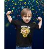 imagePaw Patrol Birthday Boy Shirt Gifts for Boys Badge Shield 2nd 3rd 4th 5th Toddler Kids TShirtRubble Badge  Black
