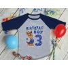imagePaw Patrol Construction Pup Rubble Digging Being 3 3rd Birthday 34 Sleeve Baseball Jersey Toddler Kids TShirtChase R 3rd  Blue