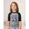 imagePaw Patrol Construction Pup Rubble Digging Being 3 3rd Birthday 34 Sleeve Baseball Jersey Toddler Kids TShirtChase R 3rd  Dark Gray