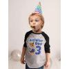 imagePaw Patrol Construction Pup Rubble Digging Being 3 3rd Birthday 34 Sleeve Baseball Jersey Toddler Kids TShirtChase R 3rd  Dark Gray