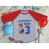 imagePaw Patrol Construction Pup Rubble Digging Being 3 3rd Birthday 34 Sleeve Baseball Jersey Toddler Kids TShirtChase R 3rd  Red