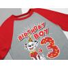 imagePaw Patrol Construction Pup Rubble Digging Being 3 3rd Birthday 34 Sleeve Baseball Jersey Toddler Kids TShirtMarshall R 3rd  Red