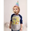 imagePaw Patrol Construction Pup Rubble Digging Being 3 3rd Birthday 34 Sleeve Baseball Jersey Toddler Kids TShirtRubble Dig R3  Blue