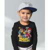 imagePaw Patrol Ready for Action Chase Marshall Toddler Kids Long Sleeve TShirtBlack