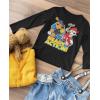 imagePaw Patrol Ready for Action Chase Marshall Toddler Kids Long Sleeve TShirtBlack